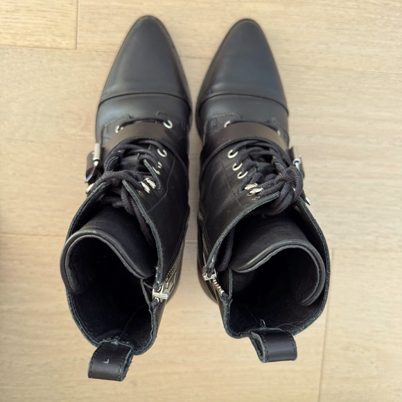 SOLD ALL SAINTS  Leather Ankle Lace up Boots - Picture 7 of 7